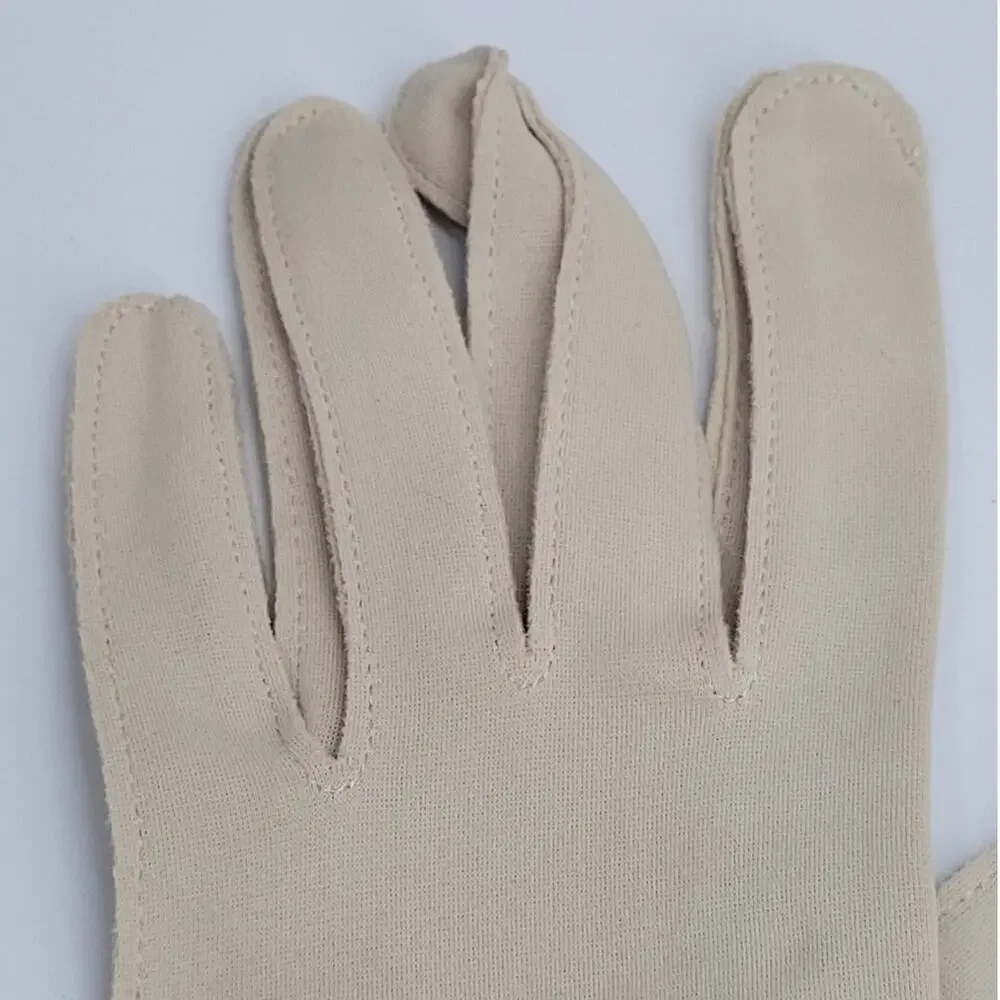 Vintage Lady Gay Ivory Opera Gloves Deadstock NOS Bridal Mid Century Size 6.5
